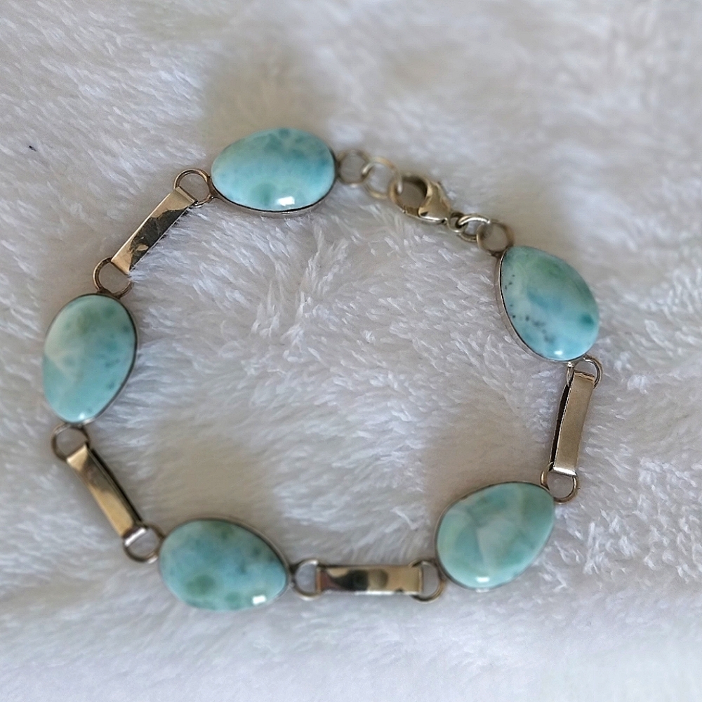 Larimar Sterling Bracelet